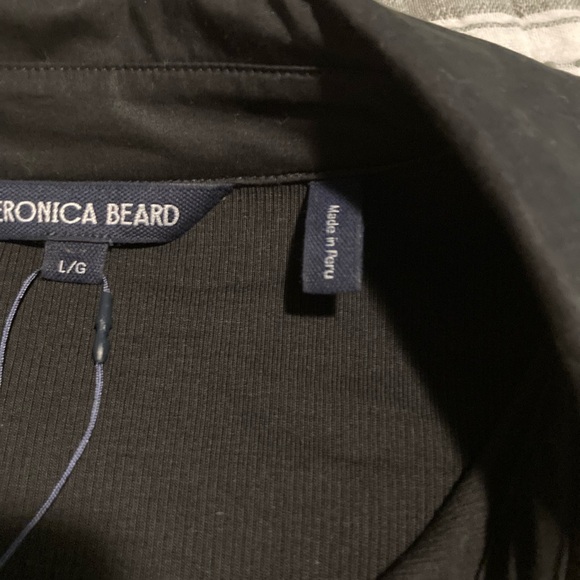 Veronica Beard Black Button-Front Long Sleeve Shirt - Picture 4 of 6